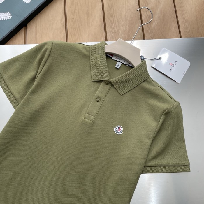 Moncler Black Logo Patch Polo