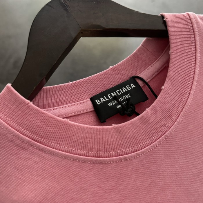 Balenciaga Logo Print Cotton Short Sleeve T-Shirts