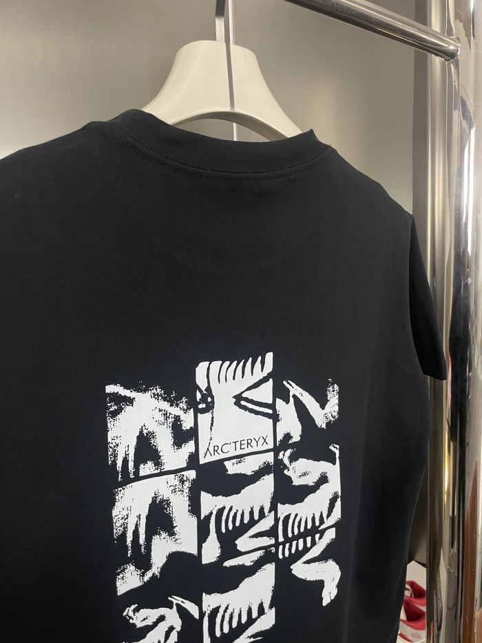 Arc'teryx Nine-grid Phantom Print Cotton T-shirt Short Sleeve