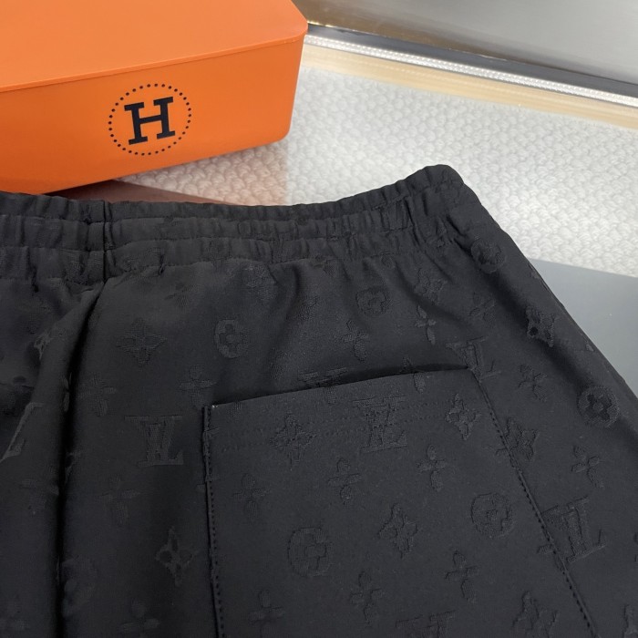 Louis Vuitton Embossed Logo Print Shorts