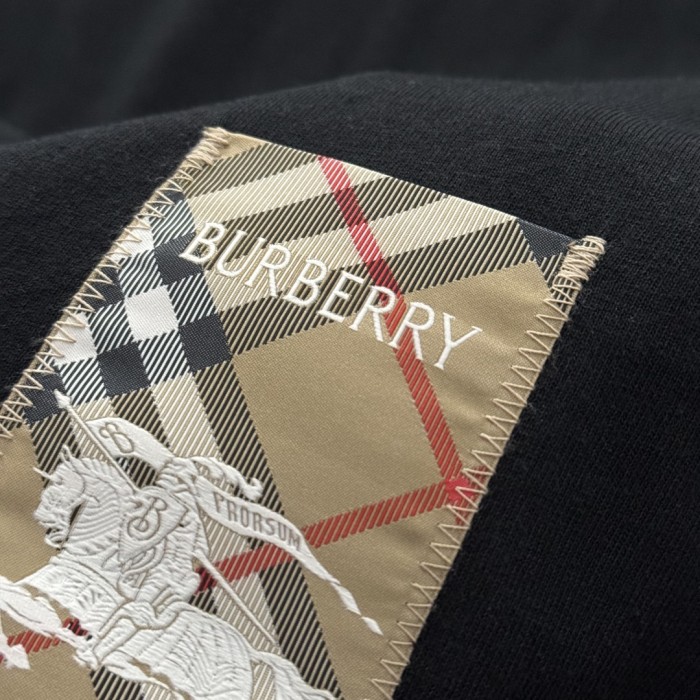 Burberry Check Label Cotton T-shirt
