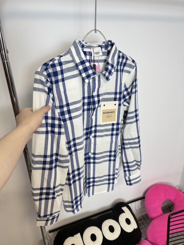 Burberry Classic Blue Plaid Shirt