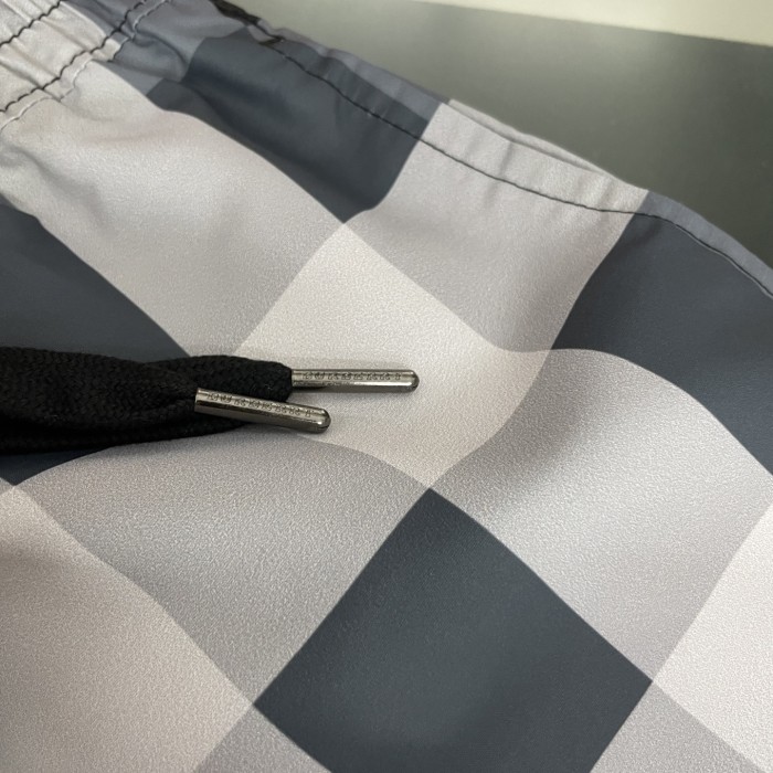 Burberry Check Swim Drawstring Swim Shorts