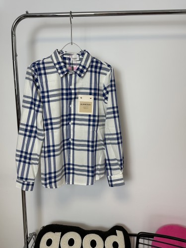 Burberry Classic Blue Plaid Shirt