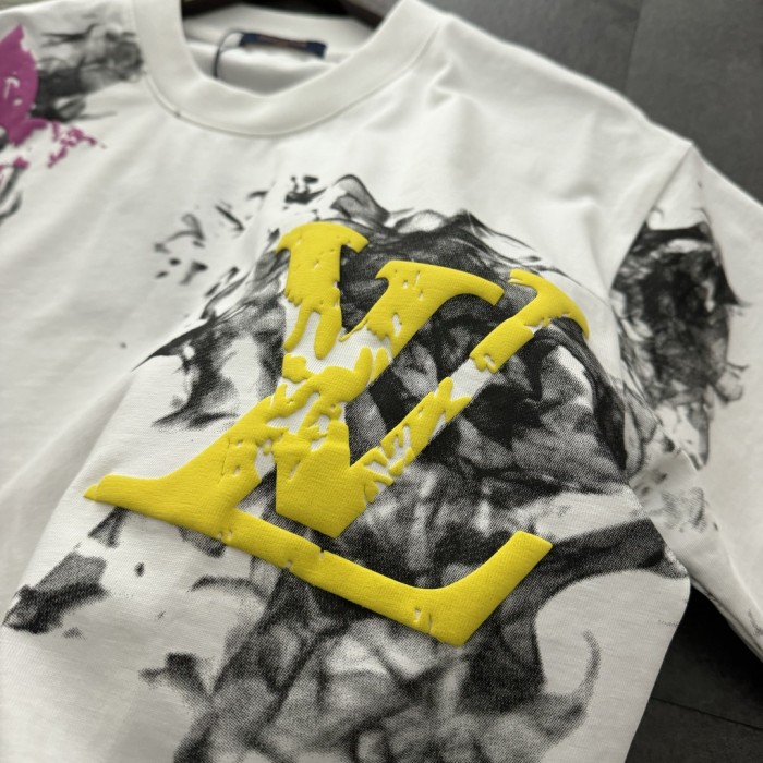 Louis Vuitton 3D Logo Short Sleeve T-Shirt