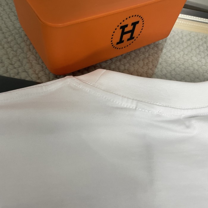 Burberry Logo Embroidery Cotton Short Sleeves T-shirt
