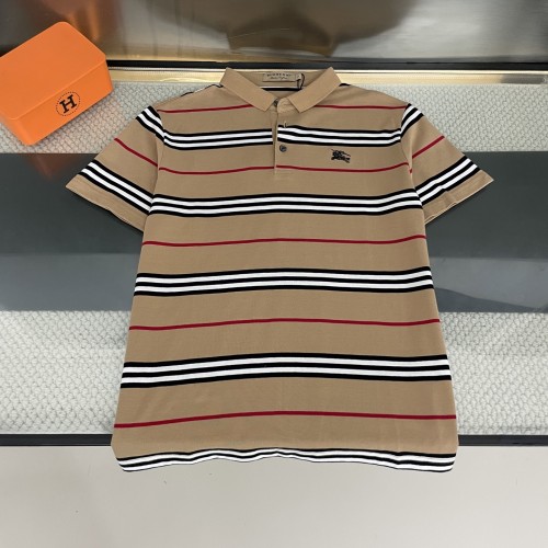 Burberry Striped Contrast Embroidered Warhorse Polo Shirt