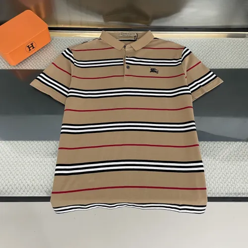 Burberry Striped Contrast Embroidered Warhorse Polo Shirt