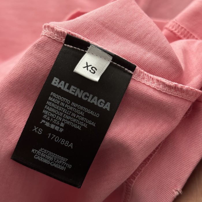 Balenciaga Logo Print Cotton Short Sleeve T-Shirts
