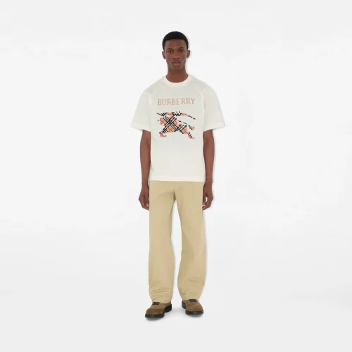 Burberry Cross Stitch EKD​ Cotton T-shirt