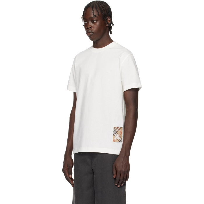 Burberry Check Label Cotton T-shirt