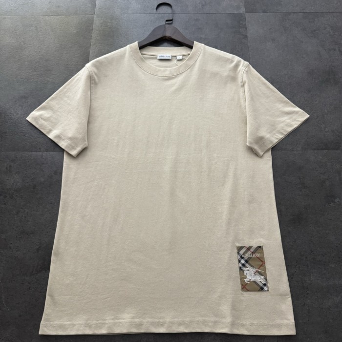 Burberry Check Label Cotton T-shirt