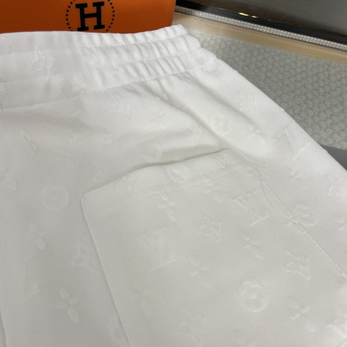 Louis Vuitton Embossed Logo Print Shorts