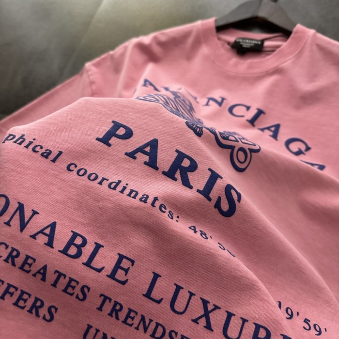 Balenciaga Logo Print Cotton Short Sleeve T-Shirts