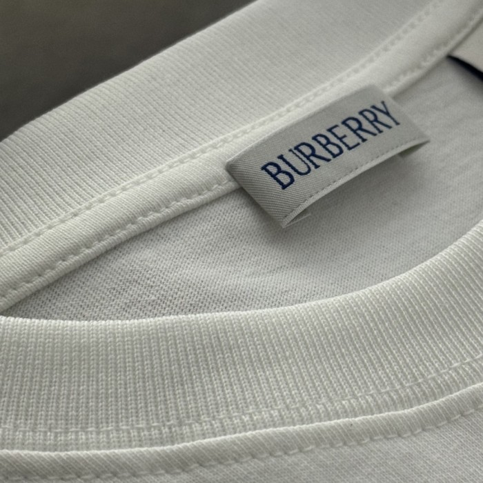 Burberry Check Label Cotton T-shirt
