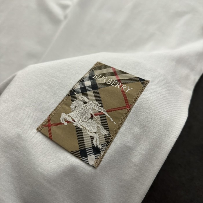 Burberry Check Label Cotton T-shirt