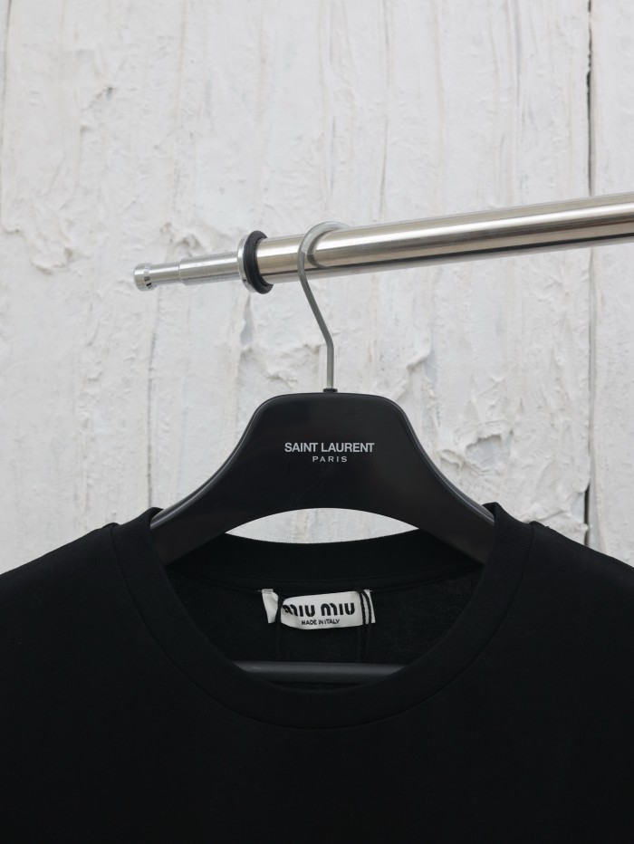 MIUMIU Cotton T-shirt Short Sleeves