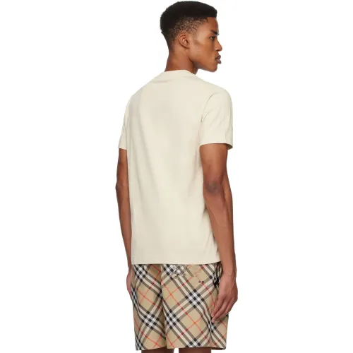 Burberry Check Label Cotton T-shirt