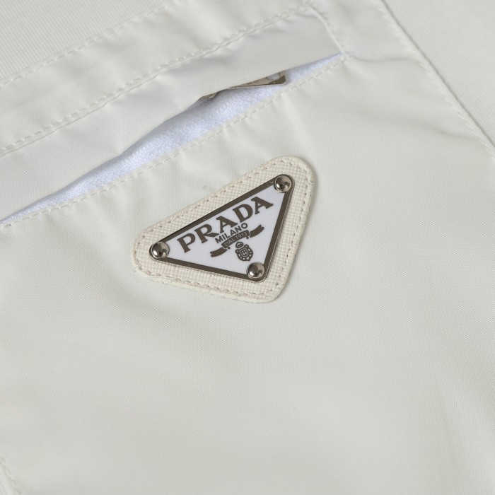 Prada Triangle Logo Nylon Pocket T-Shirt