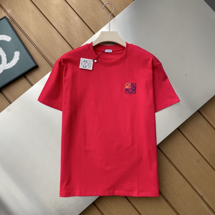 Loewe Logo Embroidered Cotton-Jersey T-Shirt
