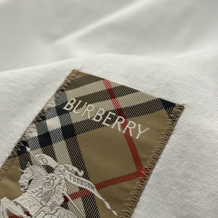 Burberry Check Label Cotton T-shirt