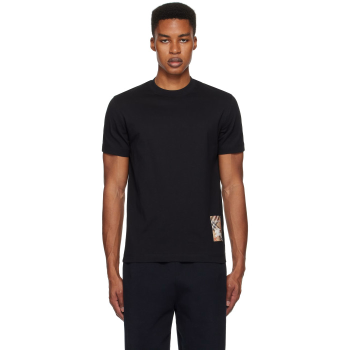 Burberry Check Label Cotton T-shirt