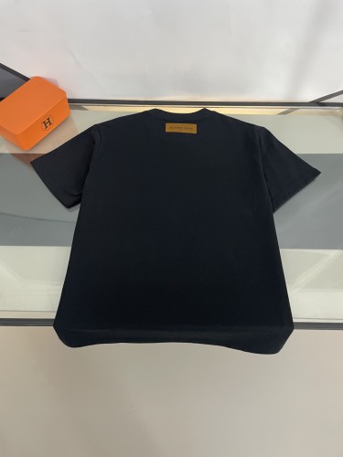 Louis Vuitton LOGO Flower Print Cotton T-shirt Short Sleeves