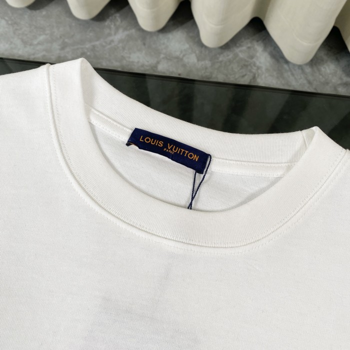 Louis Vuitton Classic Monogram Logo Patch Short-sleeved T-shirt