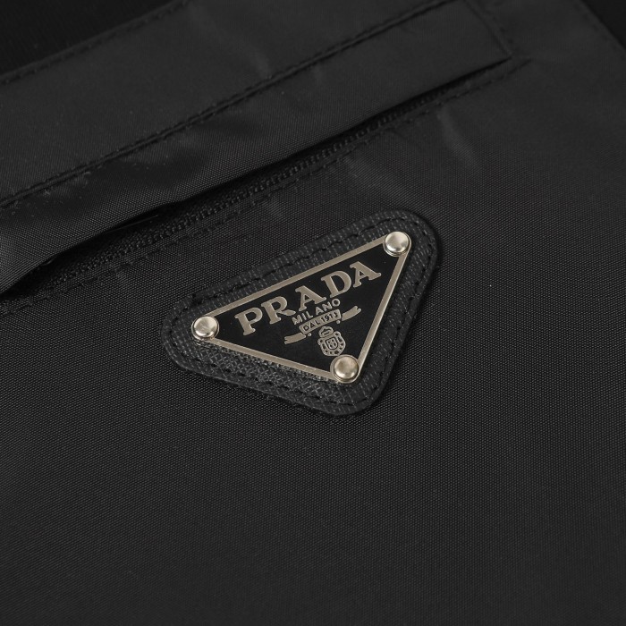 Prada Triangle Logo Nylon Pocket T-Shirt