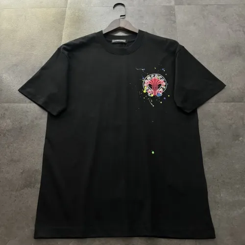 Chrome Hearts Horseshoe Flower Patch Short Sleeve T-Shirt