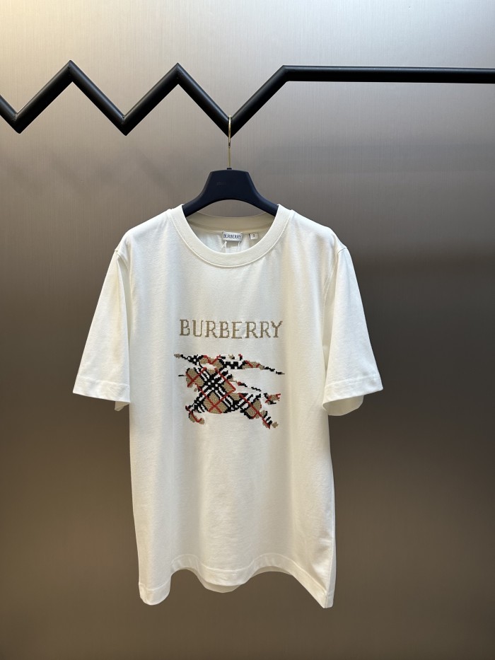Burberry Cross Stitch EKD​ Cotton T-shirt