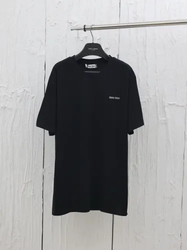 MIUMIU Cotton T-shirt Short Sleeves