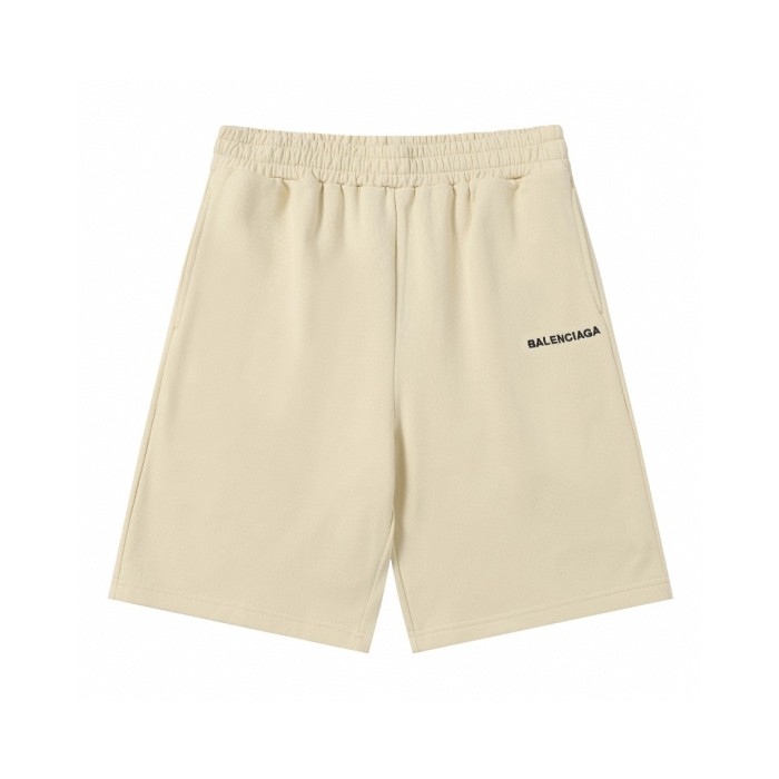 Balenciaga Logo Printed Elastic Waistband Track Shorts