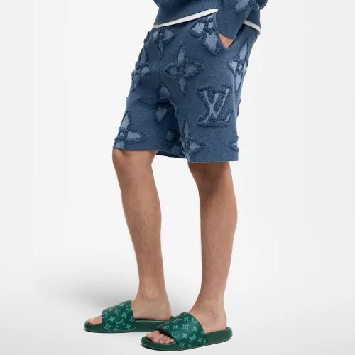 Louis Vuitton Textured Cotton Knit Shorts