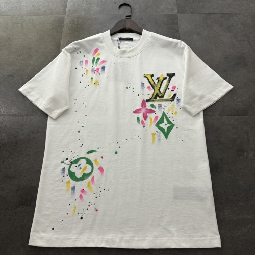 Louis Vuitton Logo Cotton Short Sleeve T-Shirt