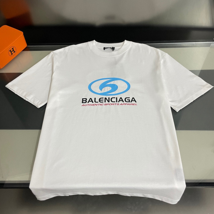 BALENCIAGA Surfer Cracked Vintage Cotton T-shirt