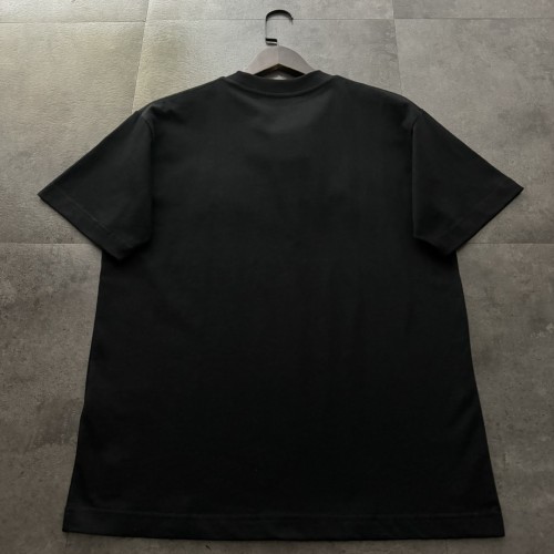 Fendi Hollow Embroidery Cotton Short Sleeve T-Shirt