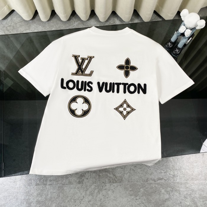 Louis Vuitton Classic Monogram Logo Patch Short-sleeved T-shirt