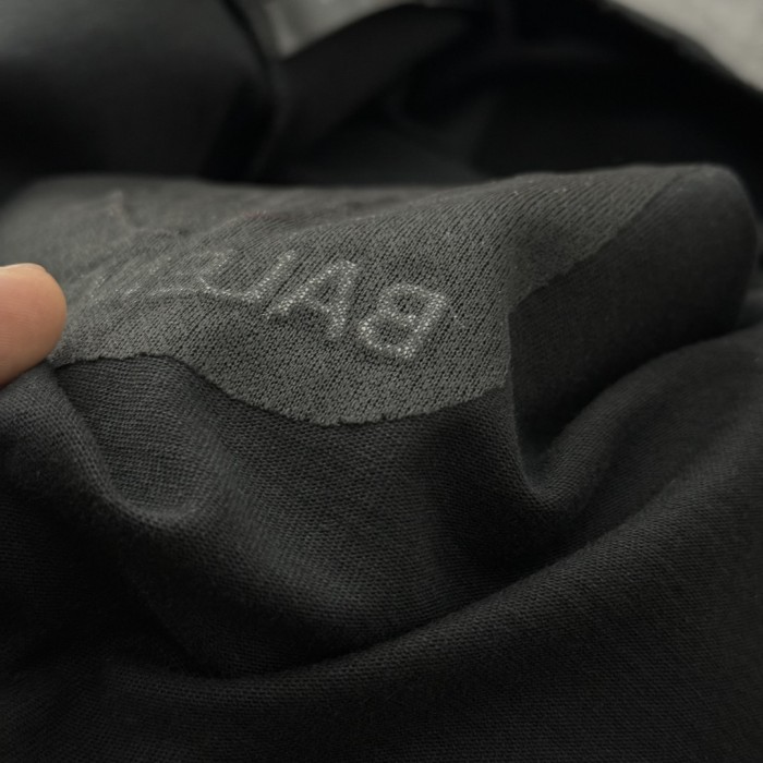 Balenciaga Logo Embroidered Cotton Short Sleeve T-Shirt