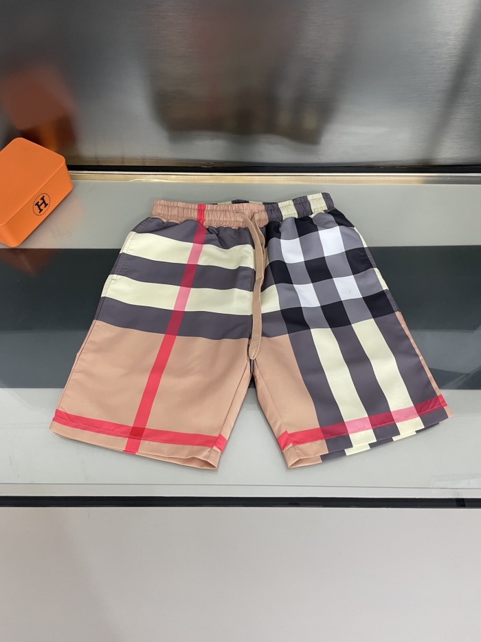 Burberry Check Swim Drawstring Swim Shorts