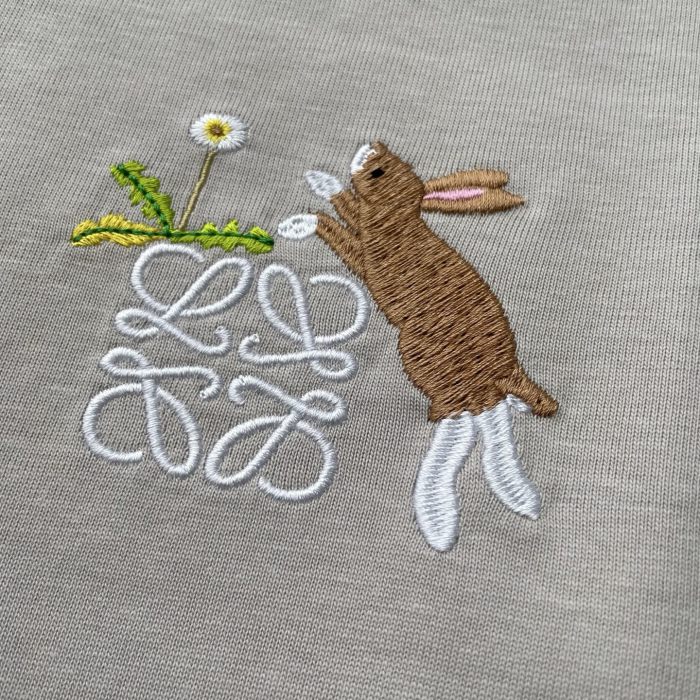 LOEWE x Suna Fujita Bunny Embroidered T-shirt