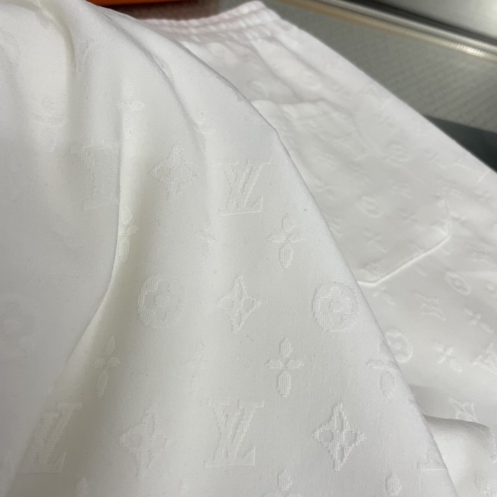 Louis Vuitton Embossed Logo Print Shorts