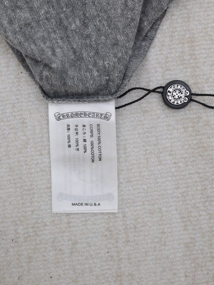 Chrome Hearts Grey Sword Short Sleeve T-Shirt
