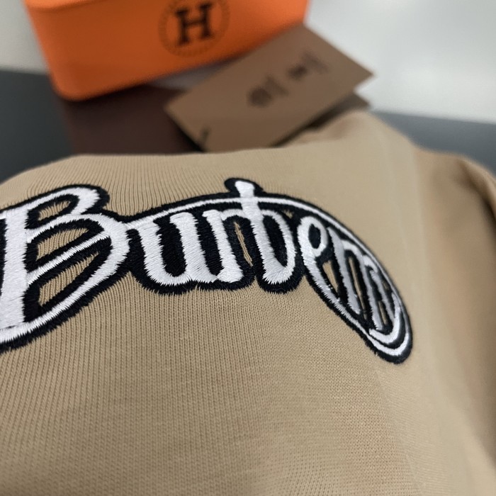 Burberry Logo Embroidery Cotton Short Sleeves T-shirt