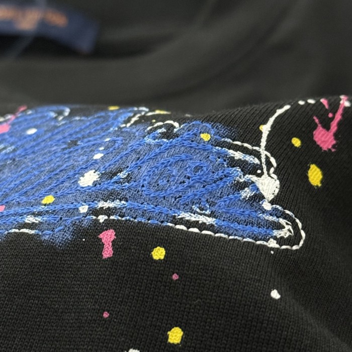 Louis Vuitton Logo Cotton Short Sleeve T-Shirts