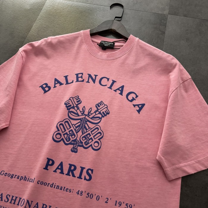 Balenciaga Logo Print Cotton Short Sleeve T-Shirts