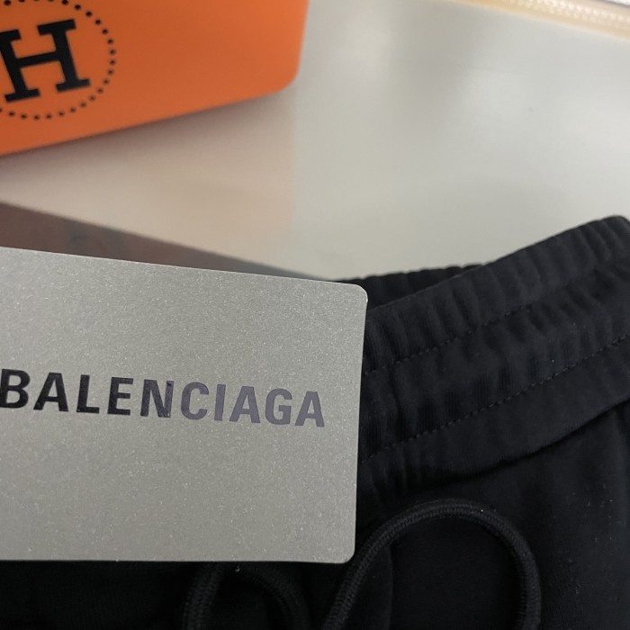Balenciaga Logo Embroidered Shorts