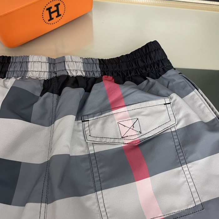Burberry Check Swim Drawstring Swim Shorts