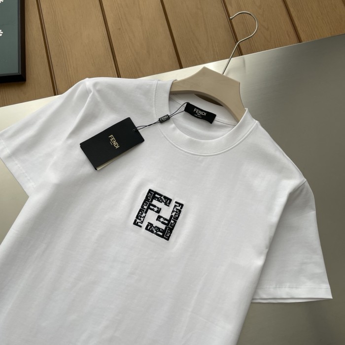 FENDI Cotton Short-sleeved T-shirt