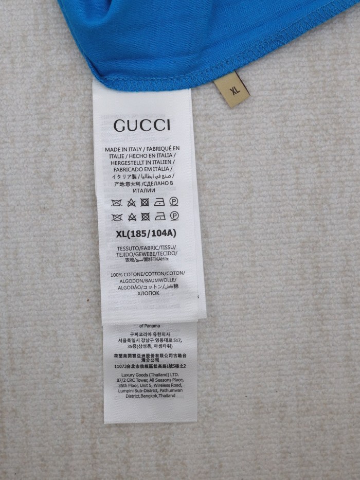 GUCCI T SHIRT GG MONOGRAM LOGO Cotton Short Sleeves